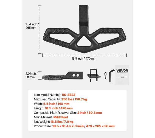 Atsarginis buferio laiptas 2" priekabai6