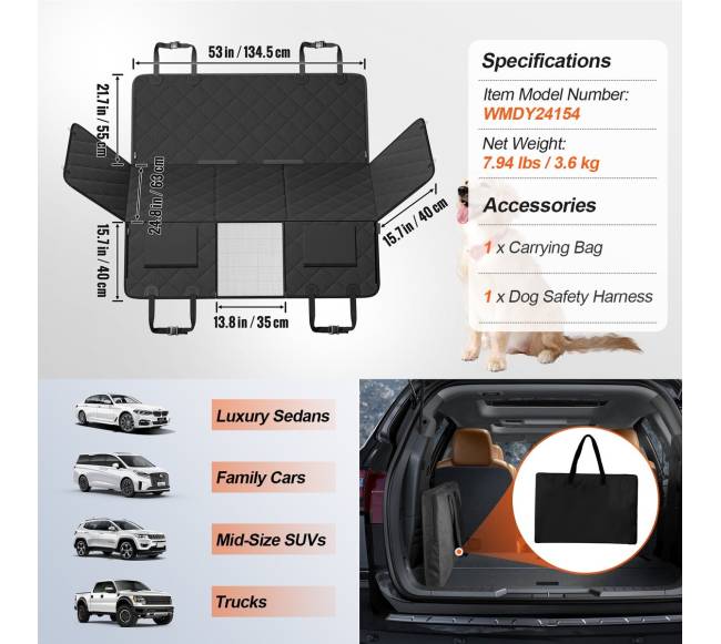 Šuns automobilio sėdynės užvalkalas6