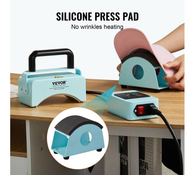 Kepurių spauduoklis su šilumos presu3