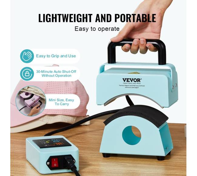 Kepurių spauduoklis su šilumos presu4