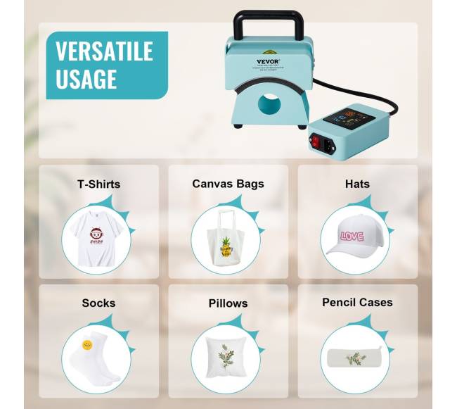 Kepurių spauduoklis su šilumos presu5