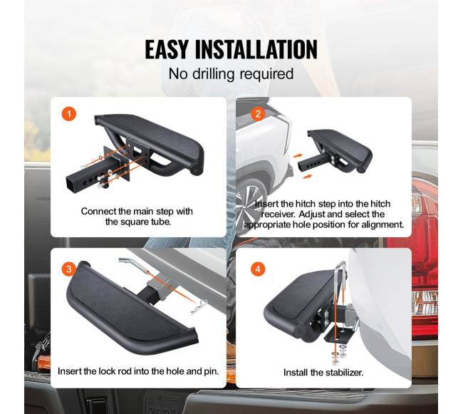 Prikabinamas žingsnis su 2" imtuvu5