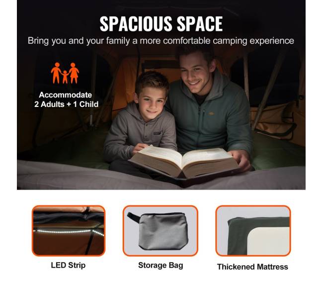 Stogo palapinė 2-3 asmenims su kopėčiomis2