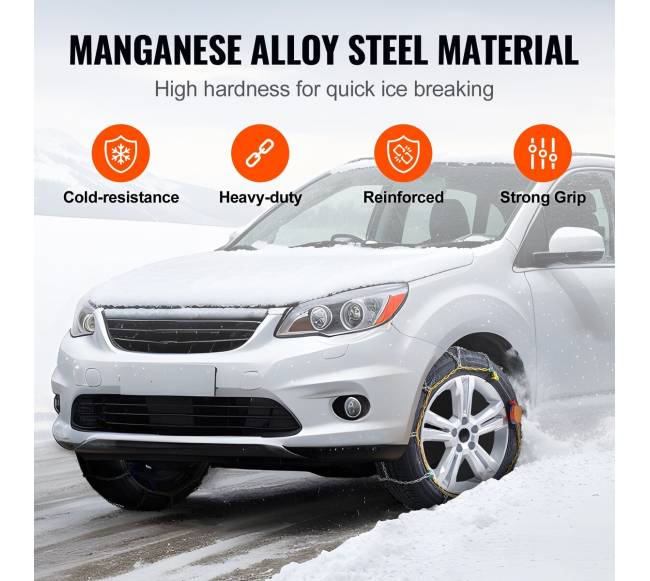 Mangano plieninės sniego grandinės (2 vnt.)2