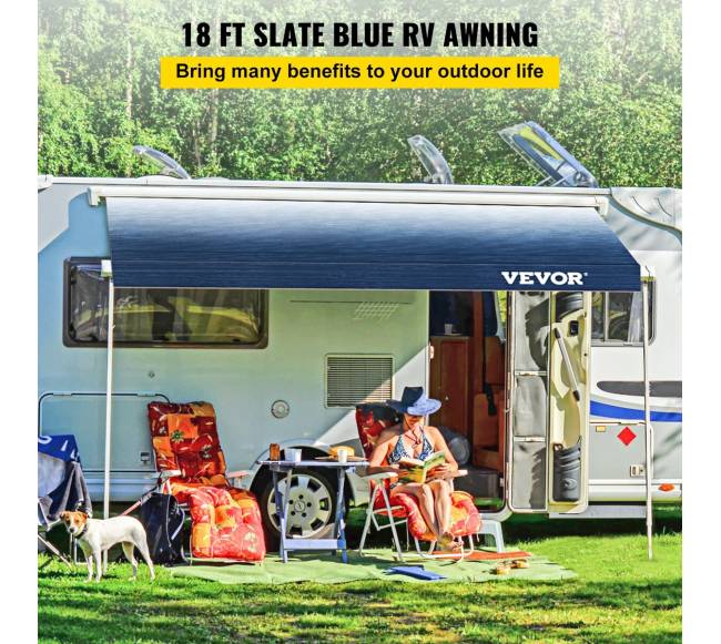 Autopriekabos tentas 18 ft, mėlynas1