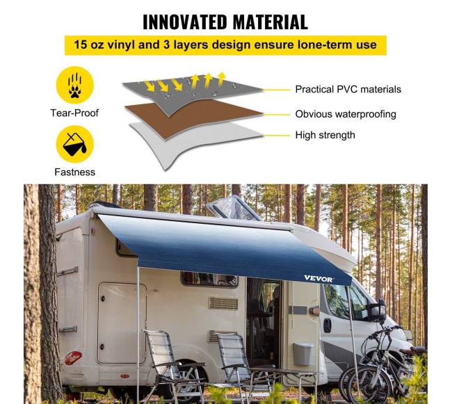 Autopriekabos tentas 18 ft, mėlynas2