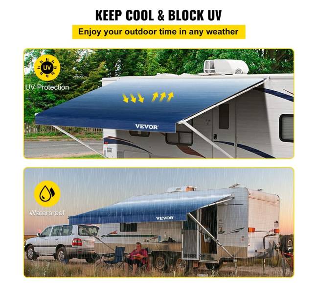 Autopriekabos tentas 18 ft, mėlynas3