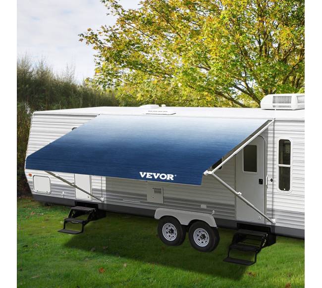 Autopriekabos tentas 18 ft, mėlynas7