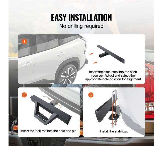 Priekabos jungties žingsnis su 2" priėmėju5