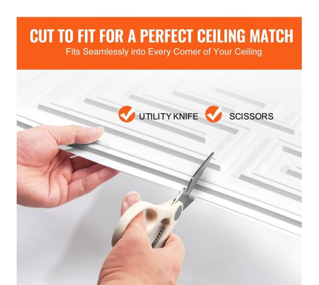 Lubų plokštės 24 x 24 cm PVC, 12 vnt.5