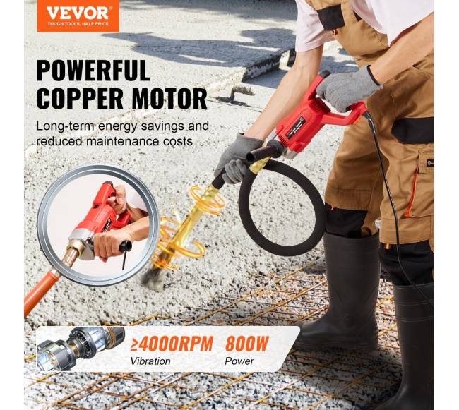 Rankinis elektrinis betono vibratorius 800W 1.5M1