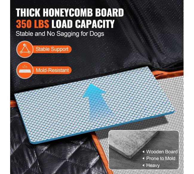 Vandeniui atspari šunų automobilio sėdynės uždanga2