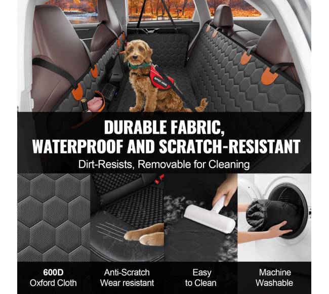 Vandeniui atspari šunų automobilio sėdynės uždanga4