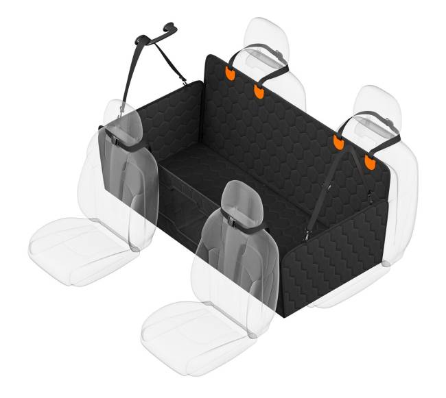 Vandeniui atspari šunų automobilio sėdynės uždanga10