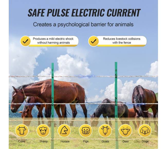 Elektrinė tvora arkliams ir galvijams 800m3