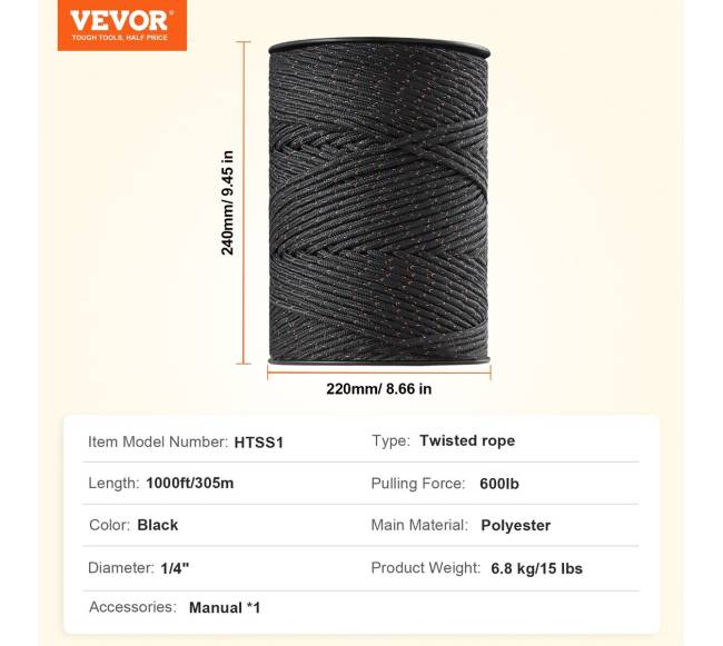 Elektrinė tvora gyvuliams 305 m6