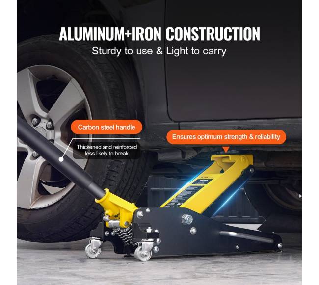 Žemo profilio grindų domkratas su 2 tonų kelimo galia4