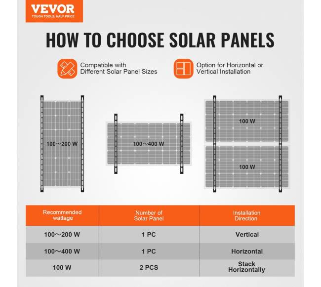 45 colių saulės baterijų tvirtinimo laikikliai1