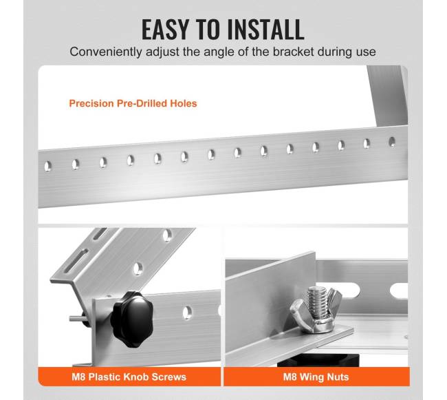 45 colių saulės baterijų tvirtinimo laikikliai5