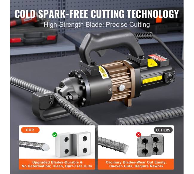 1000W elektrinis armatūrų pjaustytuvas 4-20 mm5