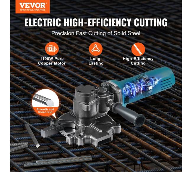 1100W elektrinis armatūros pjaustytuvas 4-40 mm1