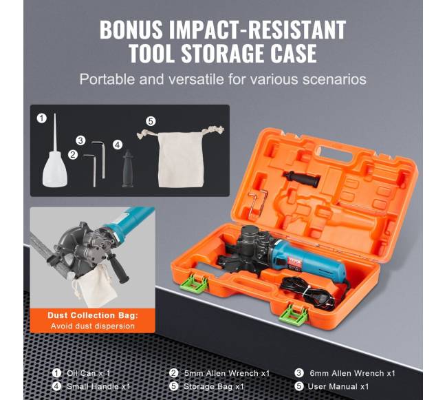 1100W elektrinis armatūros pjaustytuvas 4-40 mm2