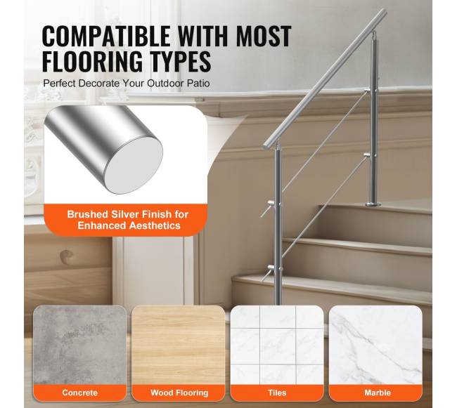 Turėklai Lauko Laiptams su 2 Skersiniais4