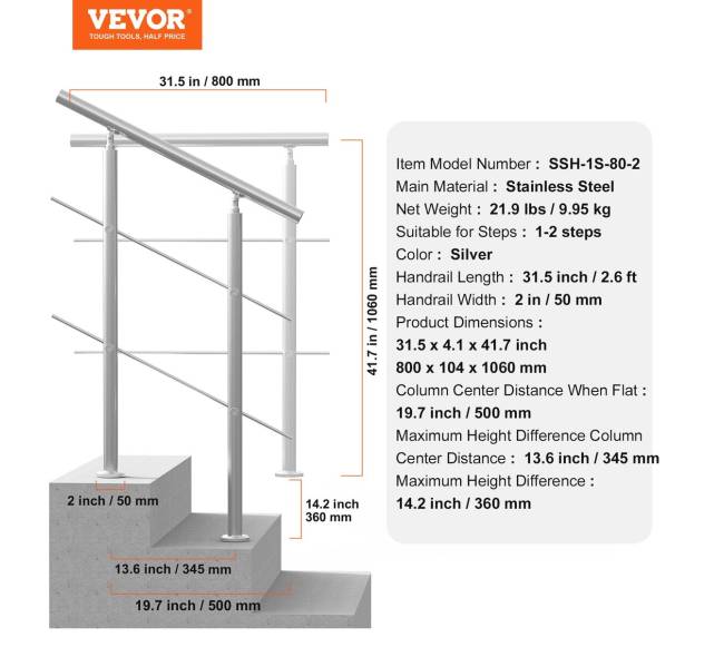 Balkiai laiptams su 2 skersiniais6