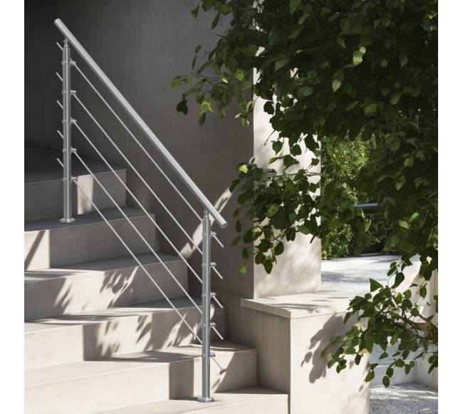 59 cm laiptų turėklai su 5 skersiniais7