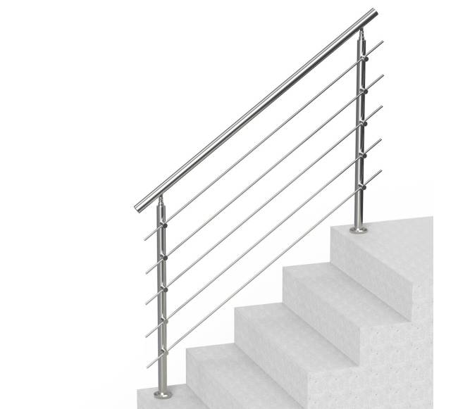 59 cm laiptų turėklai su 5 skersiniais9