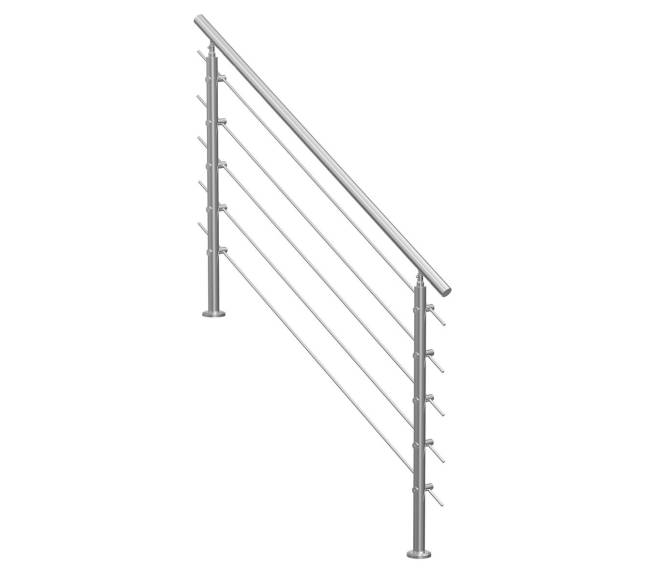 59 cm laiptų turėklai su 5 skersiniais10