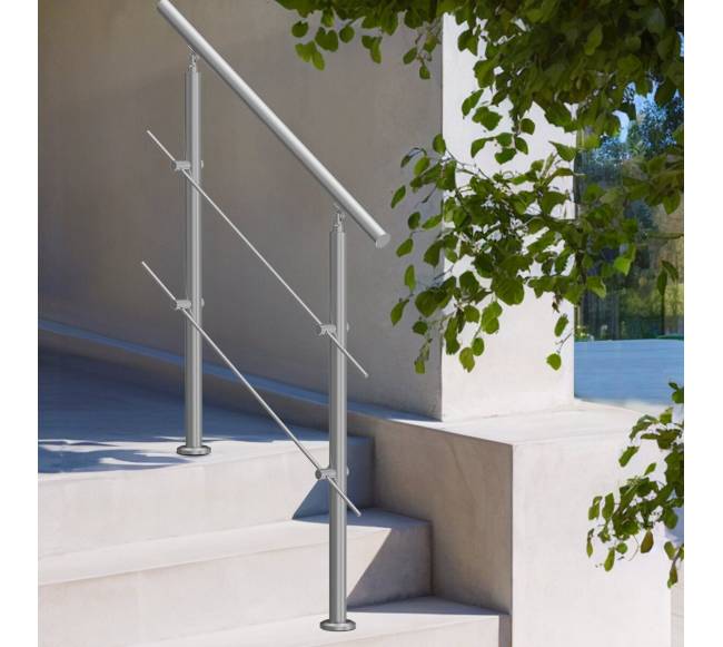 lauko laiptų turėklai su skersiniais7