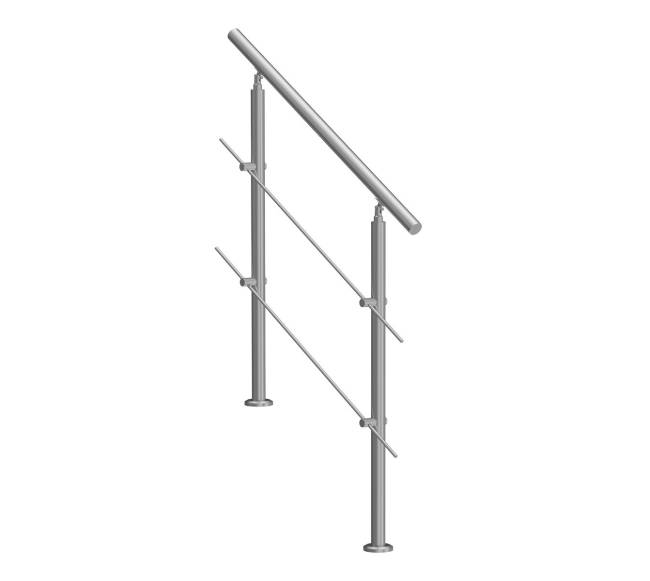 lauko laiptų turėklai su skersiniais8