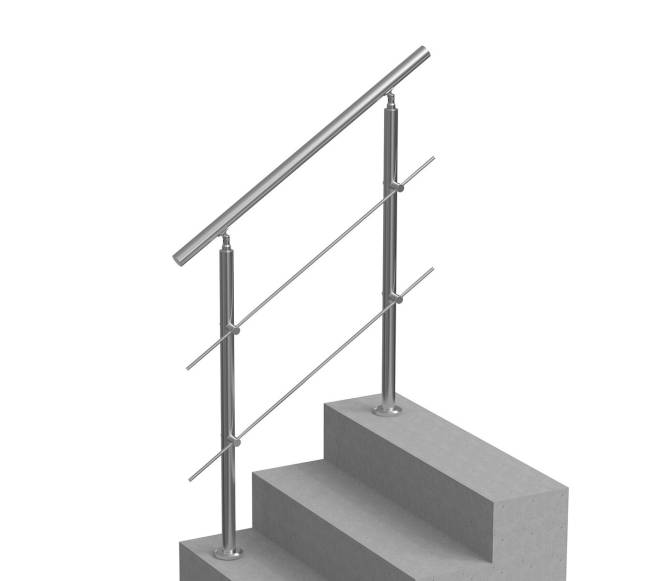 lauko laiptų turėklai su skersiniais9