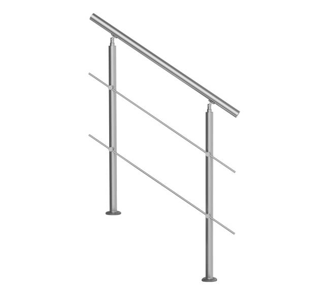 lauko laiptų turėklai su skersiniais10