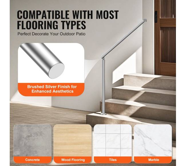 Lauko turėklai 100 cm iš nerūdijančio plieno4