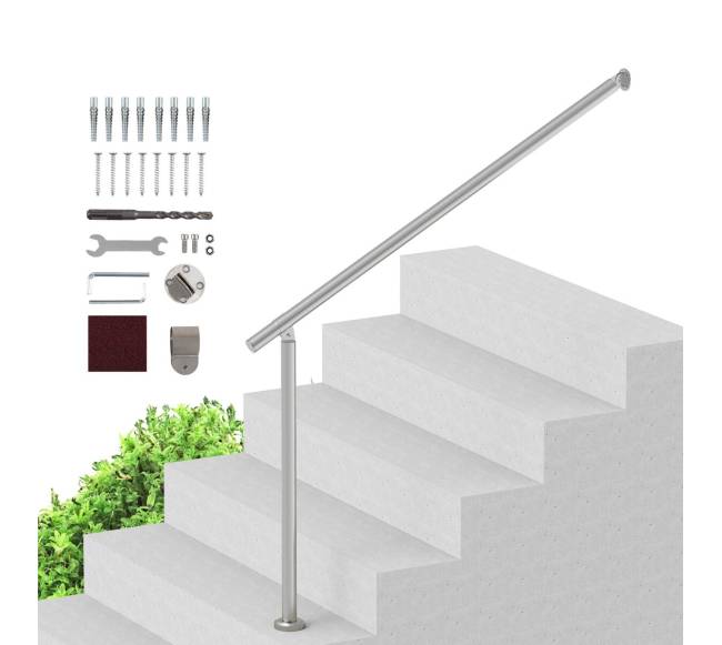 Lauko laiptų turėklai iš nerūdijančio plieno0