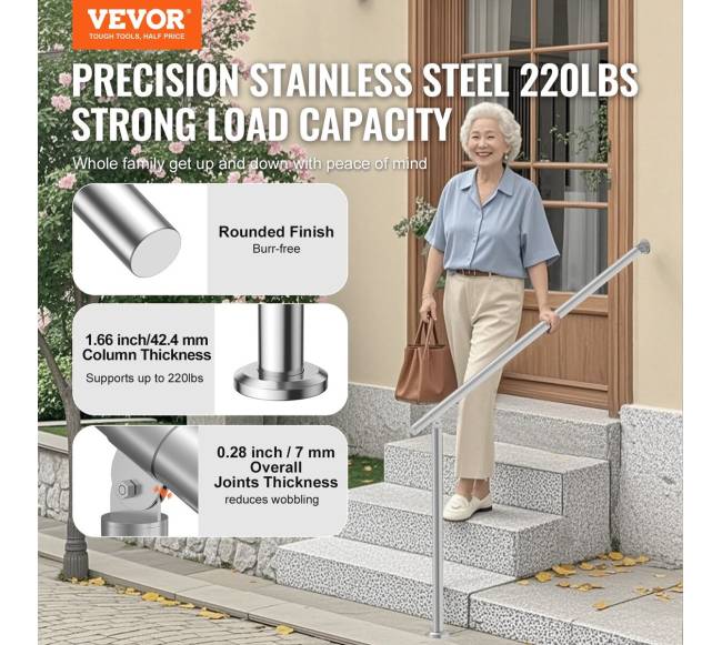 Lauko laiptų turėklai iš nerūdijančio plieno1