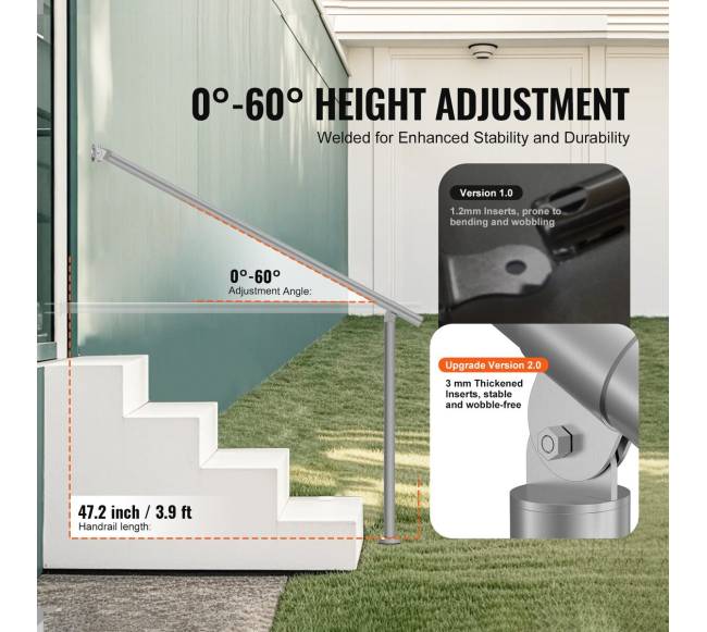 Lauko laiptų turėklai iš nerūdijančio plieno2