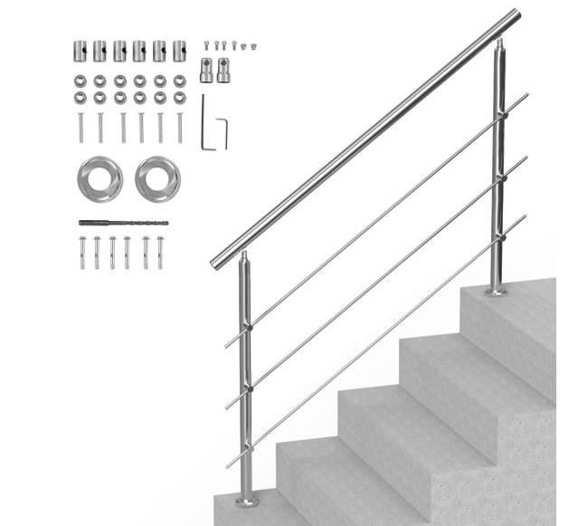 59 cm lauko turėklai su 3 skersiniais0