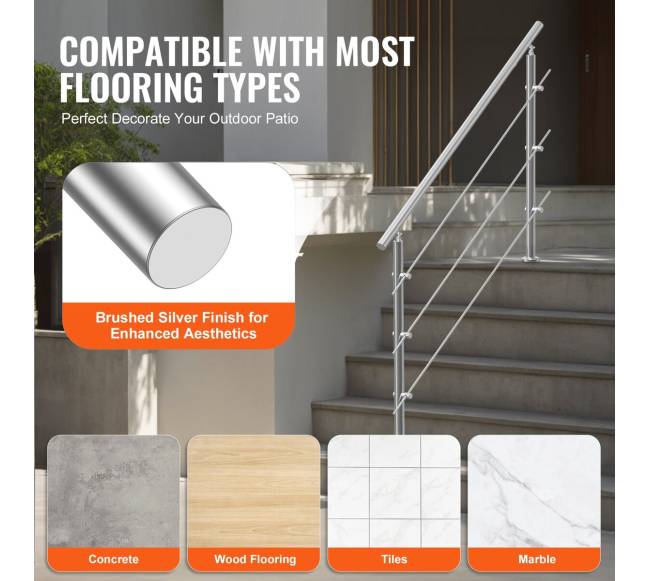 59 cm lauko turėklai su 3 skersiniais4