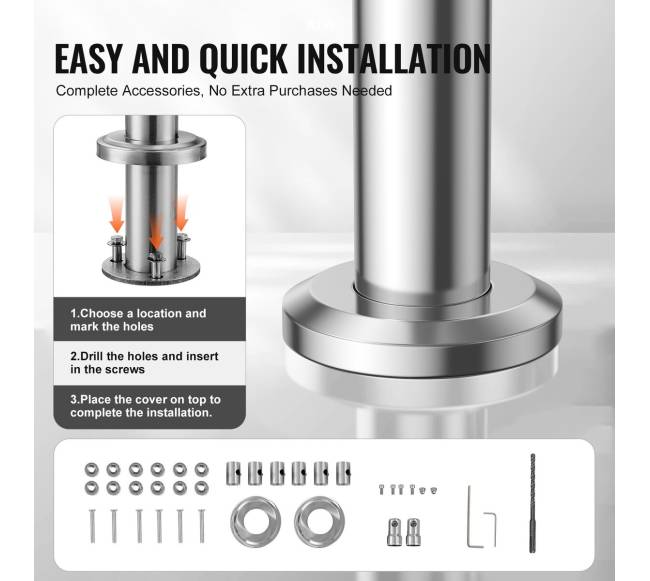 Lauko turėklai su 3 skersiniais3