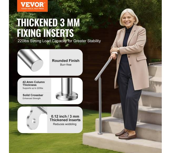 Lauko turėklai 150 cm laiptams1