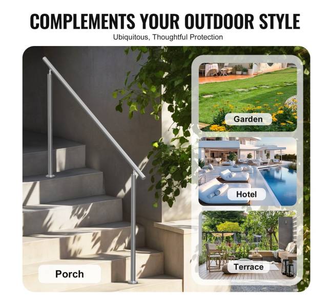 Lauko turėklai 150 cm laiptams5