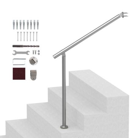 80 cm nerūdijančio plieno turėklai laiptams0