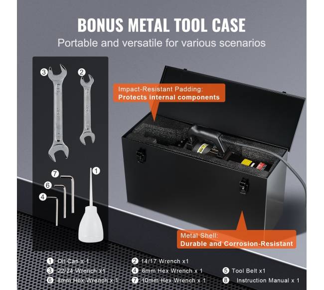 2000W elektrinis hidraulinis armatūros pjaustytuvas iki 28 mm2