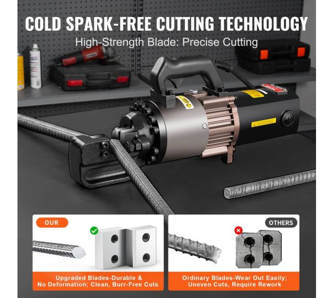 2000W elektrinis hidraulinis armatūros pjaustytuvas iki 28 mm5