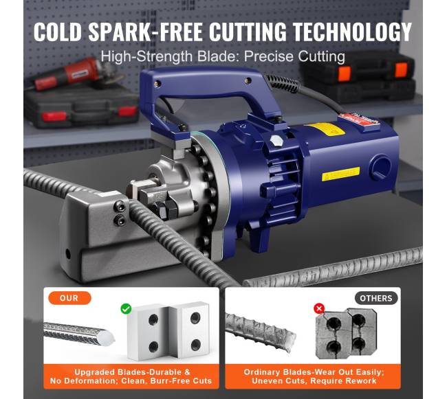 1700W elektrinis hidraulinis armatūros pjaustytuvas iki 25 mm5