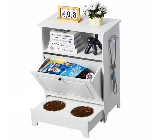 Šuns maitinimo stotis ir laikymo spintelė0