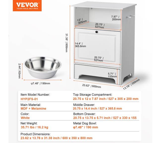 Šuns maitinimo stotis ir laikymo spintelė6